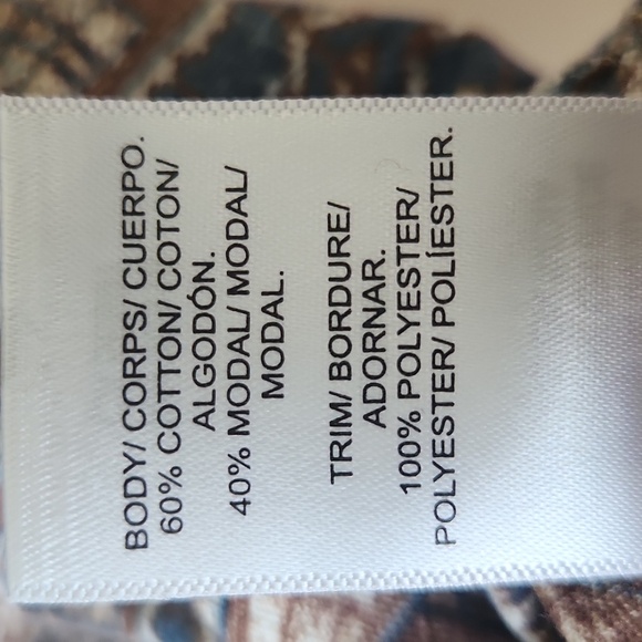 Lucky Brand Women's XL Sleeveless Blouse Bohemian Floral - Picture 6 of 6